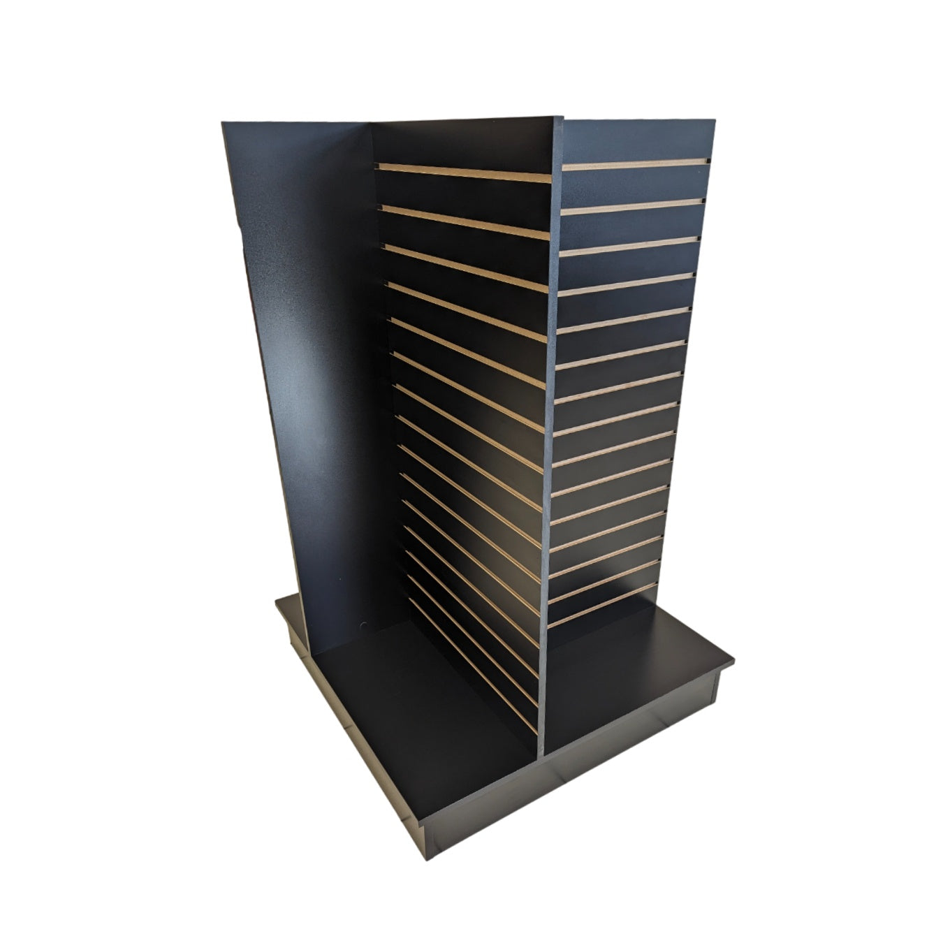 Slatwall 4 Way Display In Black
