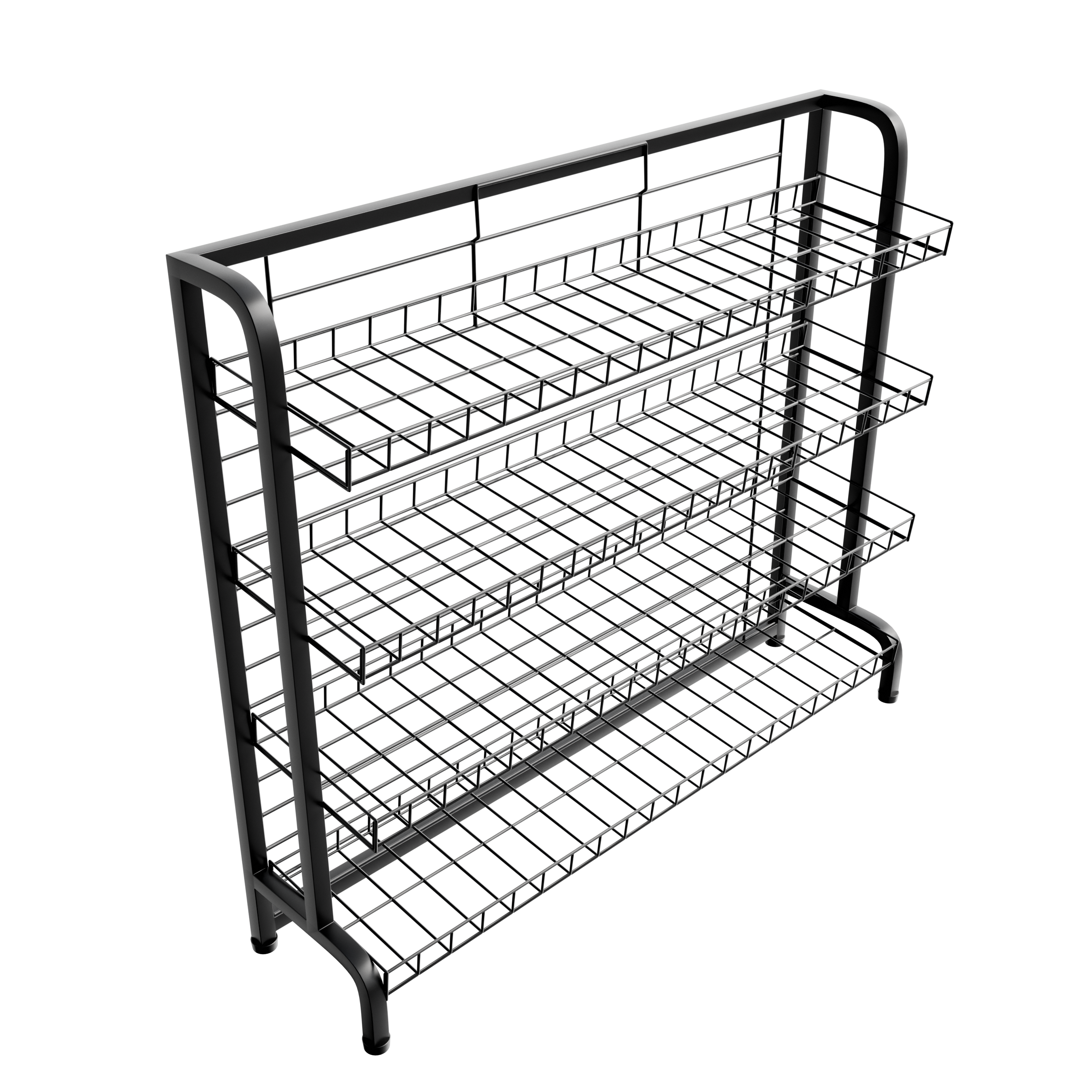4 Shelf Under Counter Wire Rack