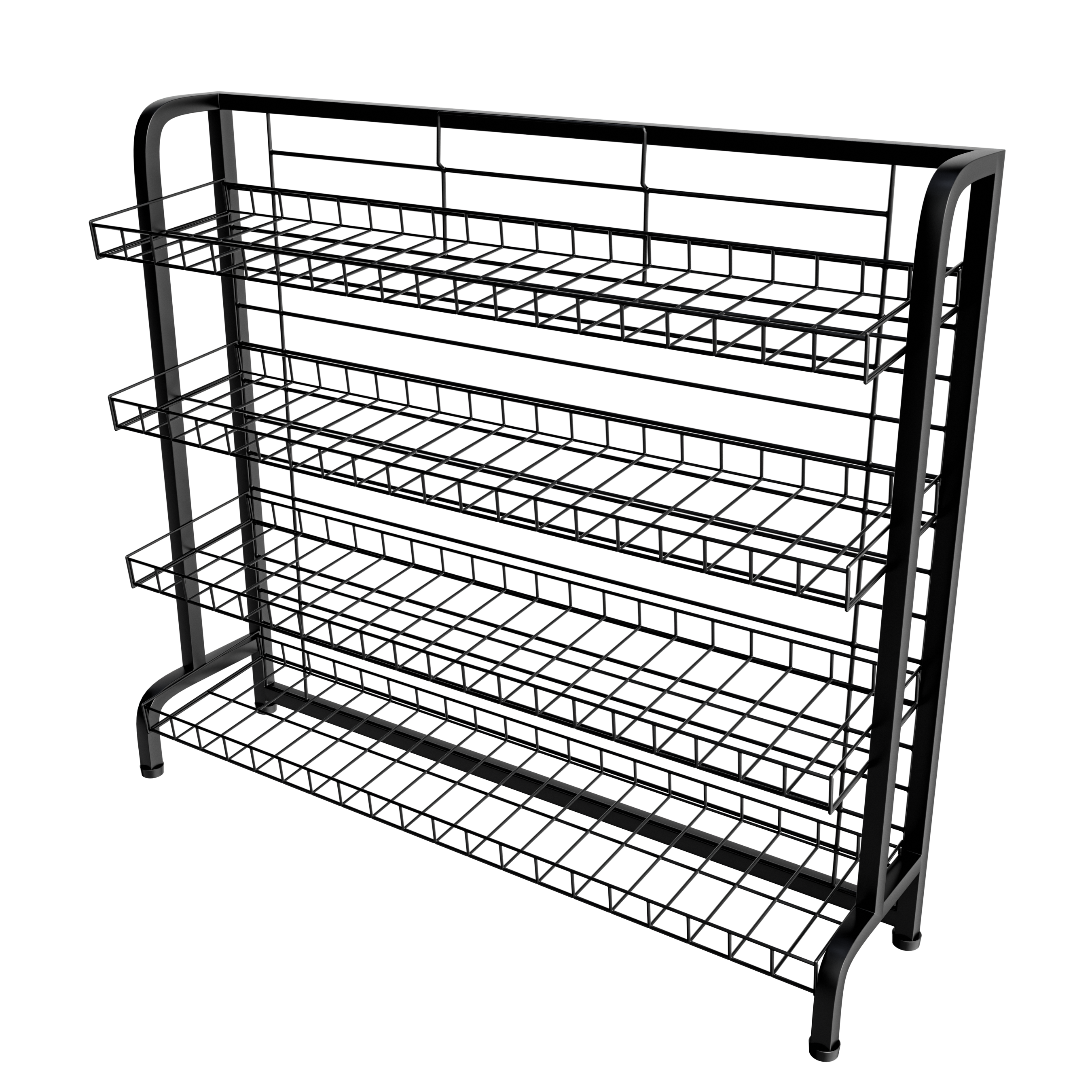 4 Shelf Under Counter Wire Rack