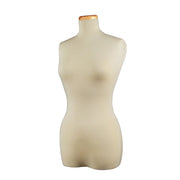 Female 3/4"- Covered Clothing Torso Form - Tailor Bust with Neckblock
