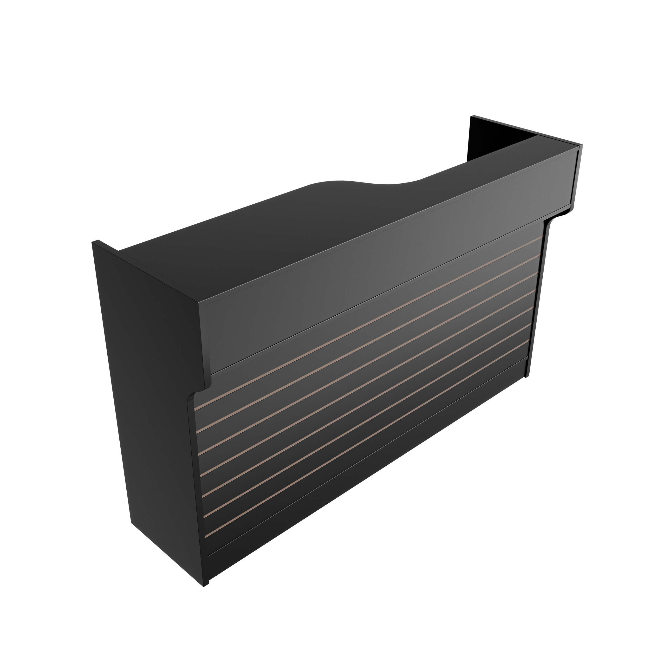 6ft Cash Register Stand Slatwall Front