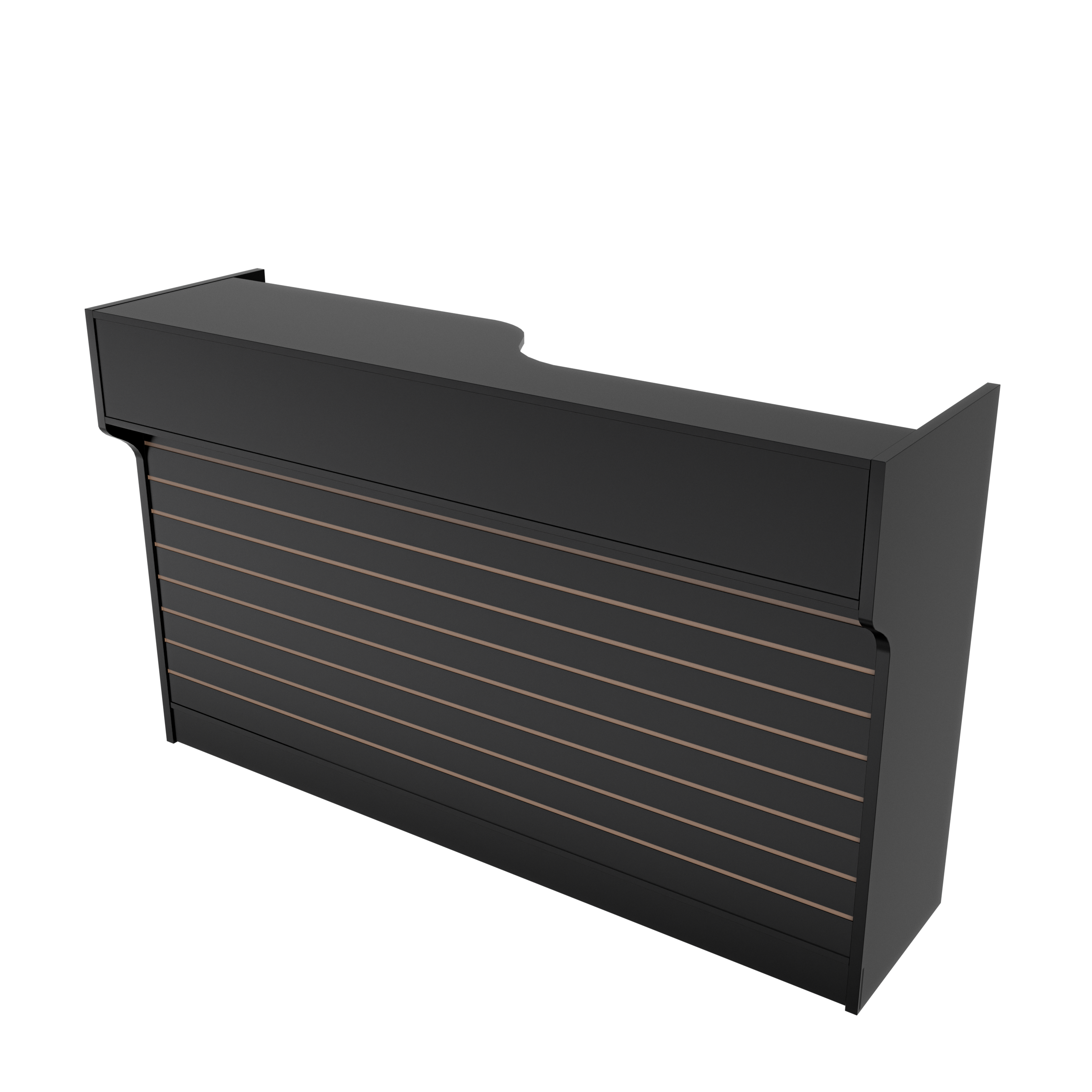 6ft Cash Register Stand Slatwall Front