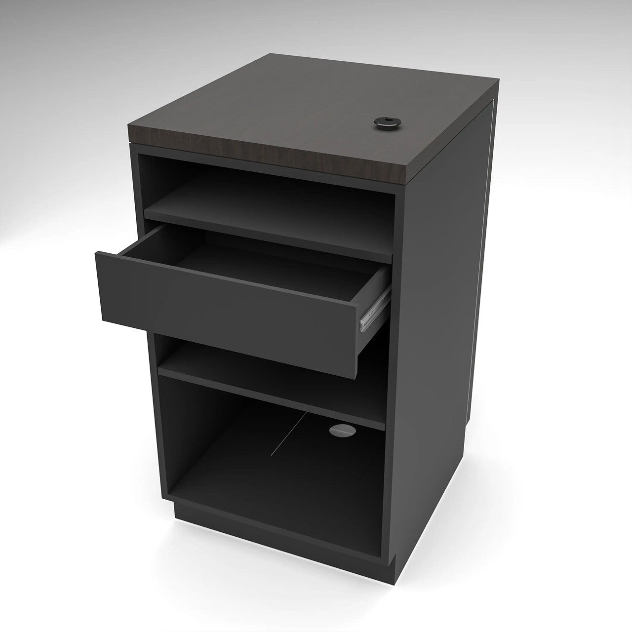 Deluxe 24" Cash Wrap Checkout Retail Counters - Black