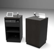 Deluxe 24" Cash Wrap Checkout Retail Counters - Black