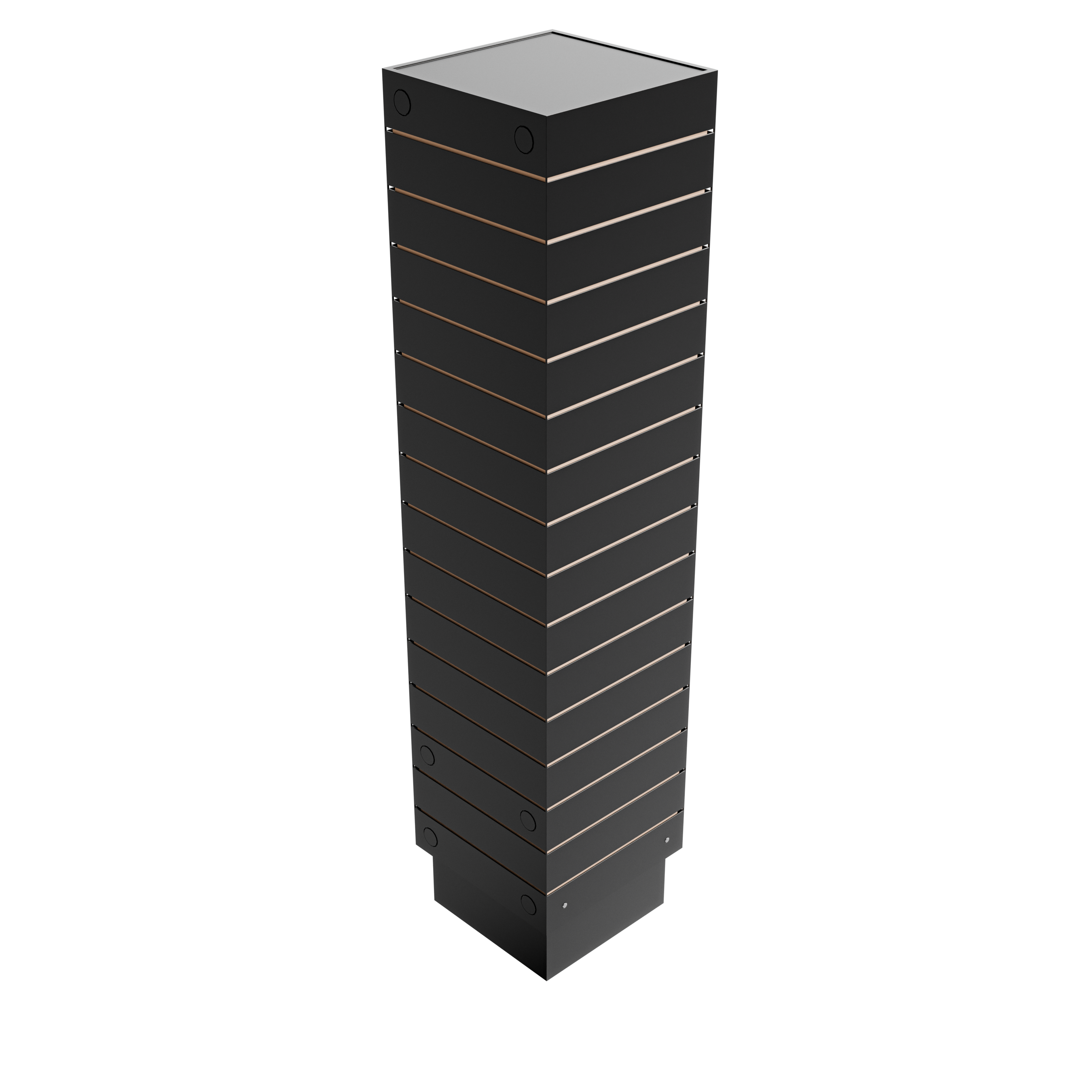 Island Rotating Slatwall (12x12x54)