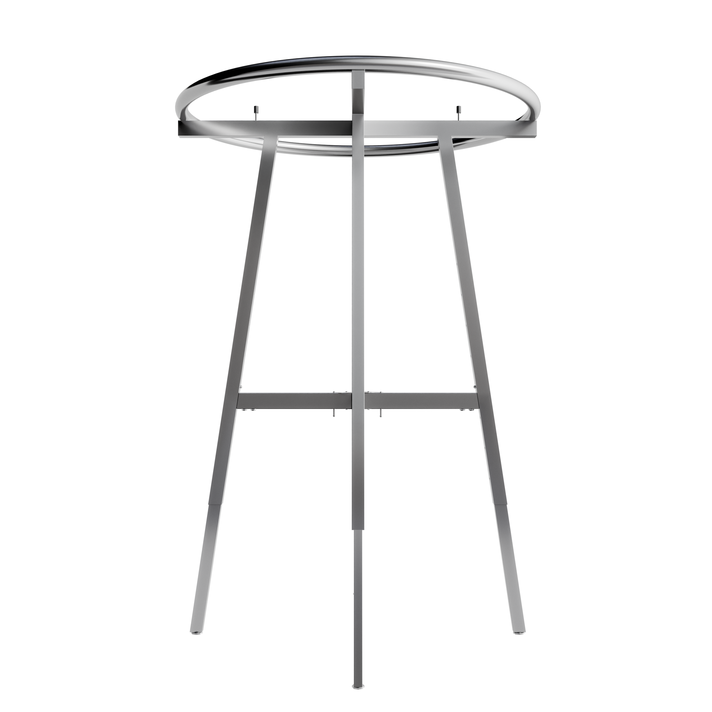 Round Clothing Rack with Round Tubing 36” Diameter - Chrome