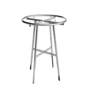 Round Clothing Rack with Round Tubing 36” Diameter - Chrome