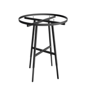 Round Garment Rack with Rectangular Tubing 36” Diameter - Black