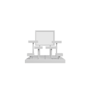 Small Modular Multi-Level Counter Top Display Riser Kits (White)
