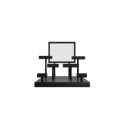 Small Modular Multi-Level Counter Top Display Riser Kits (Black)