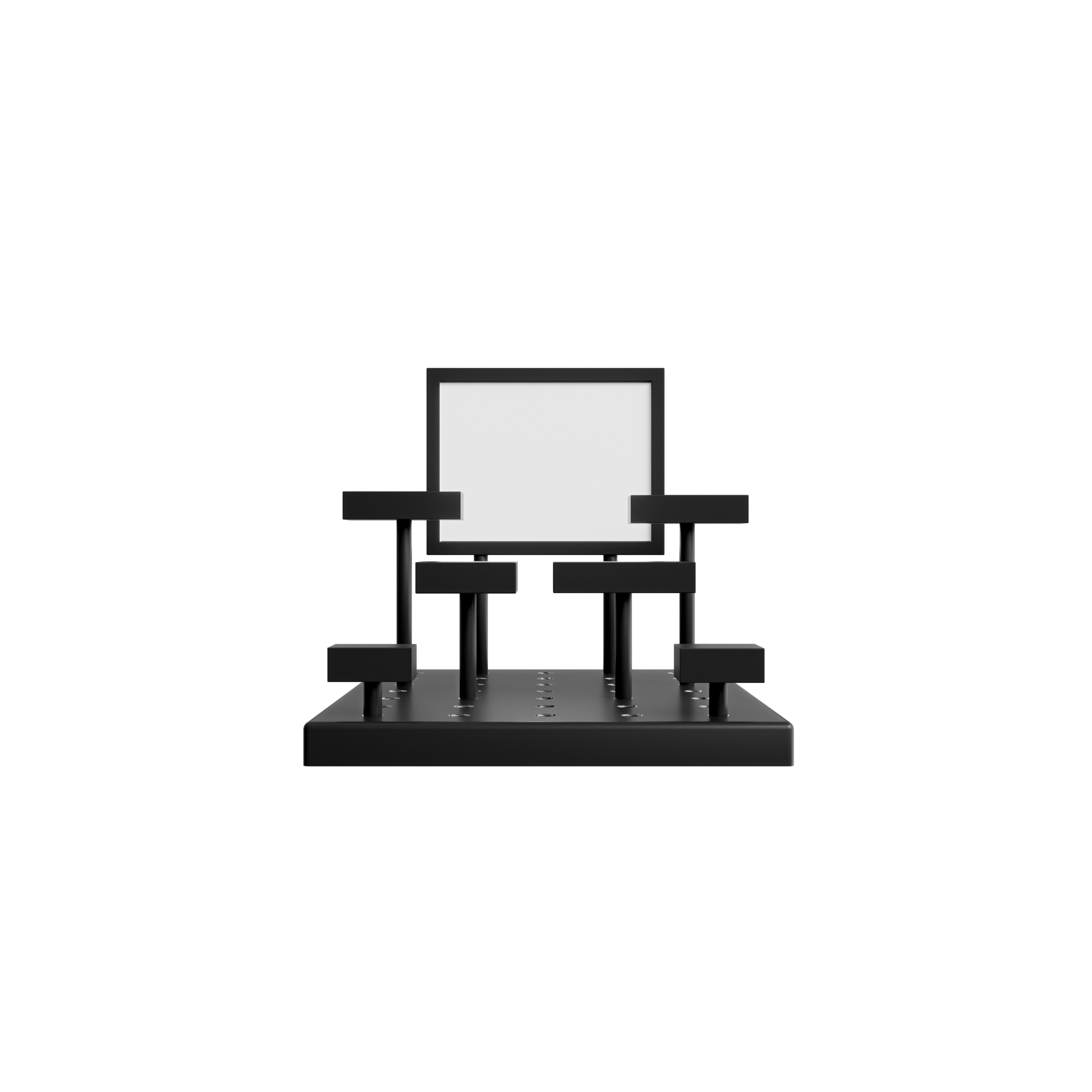 Small Modular Multi-Level Counter Top Display Riser Kits (Black)