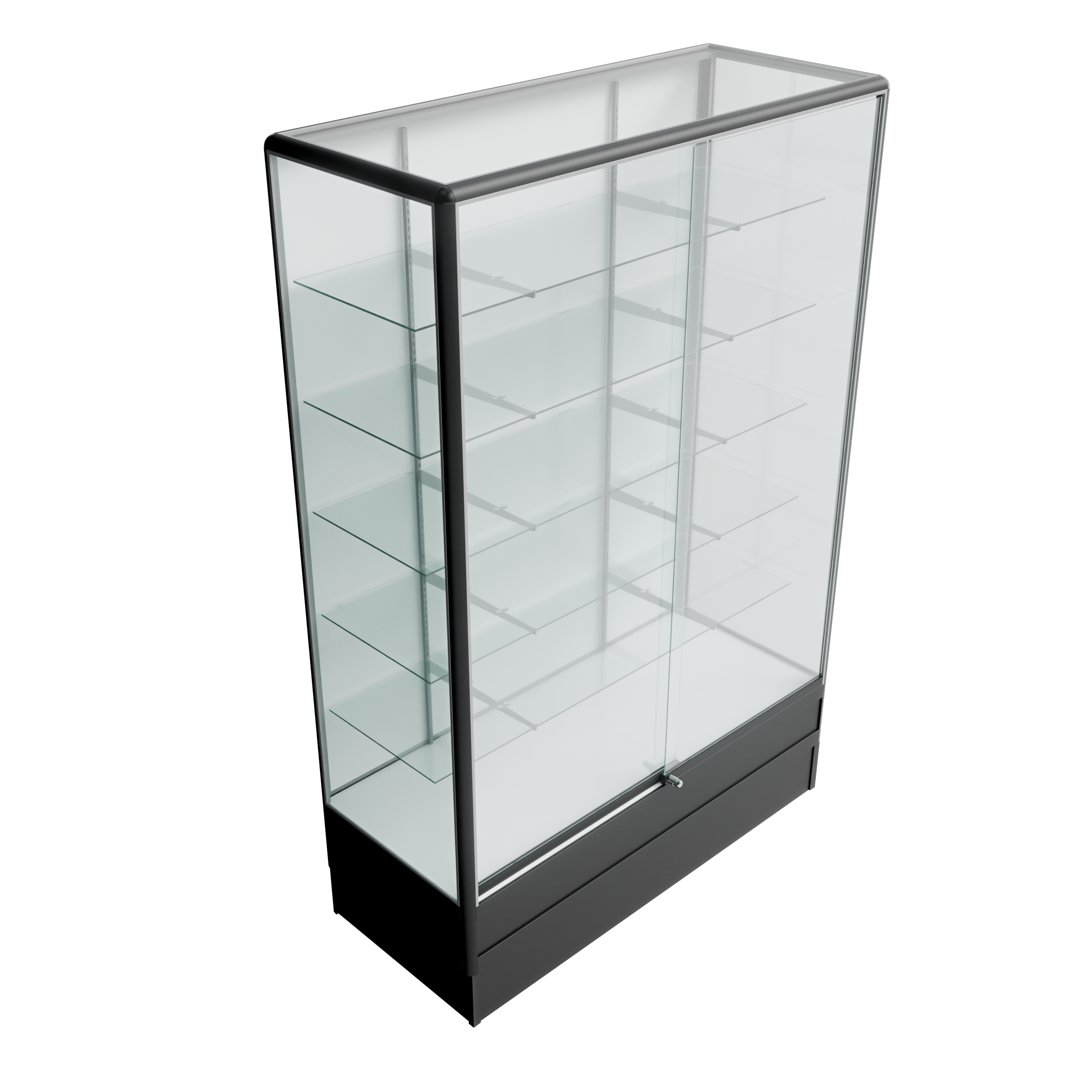 Trophy Wallcase 4ft Radius Edge (Black)