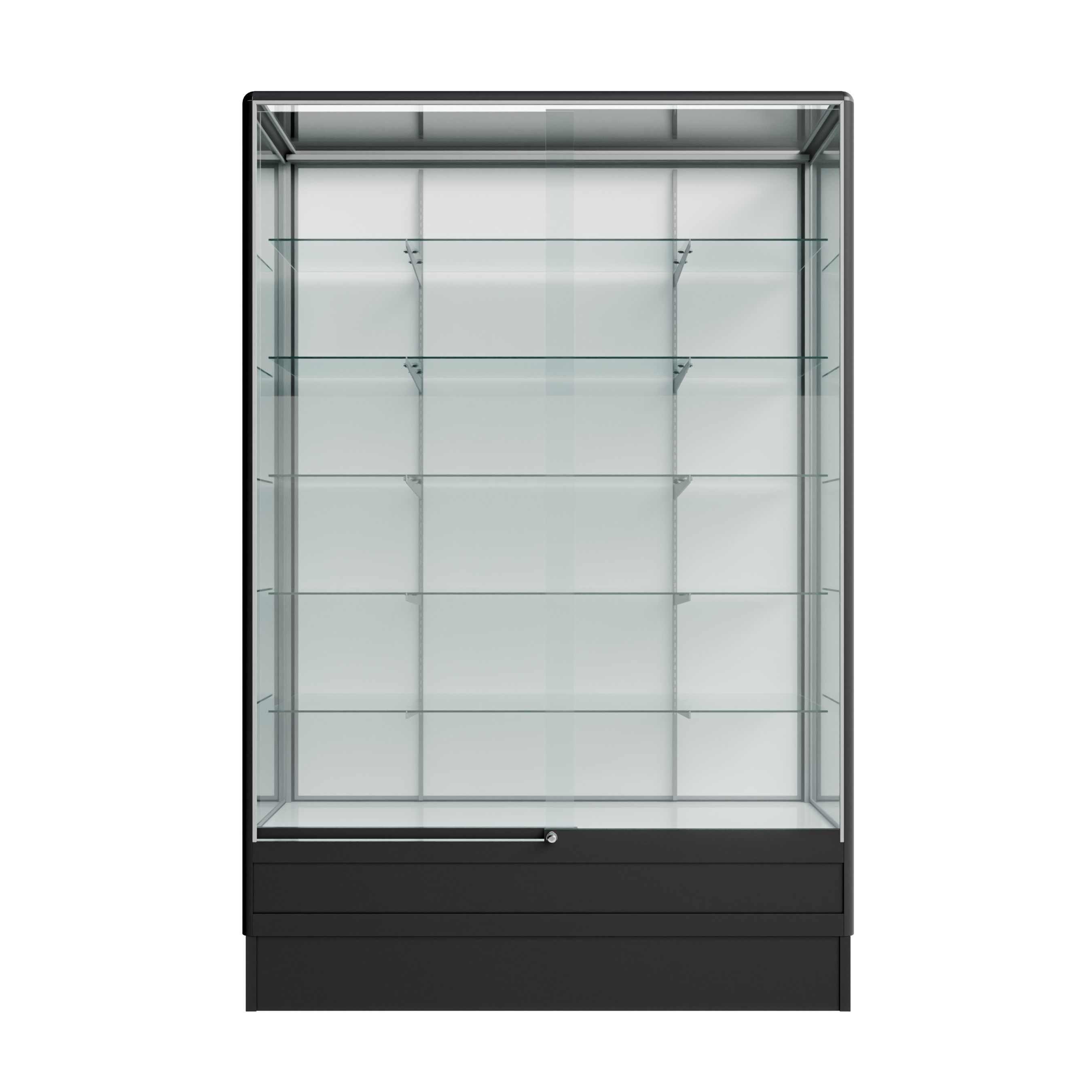 Trophy Wallcase 4ft Radius Edge (Black)