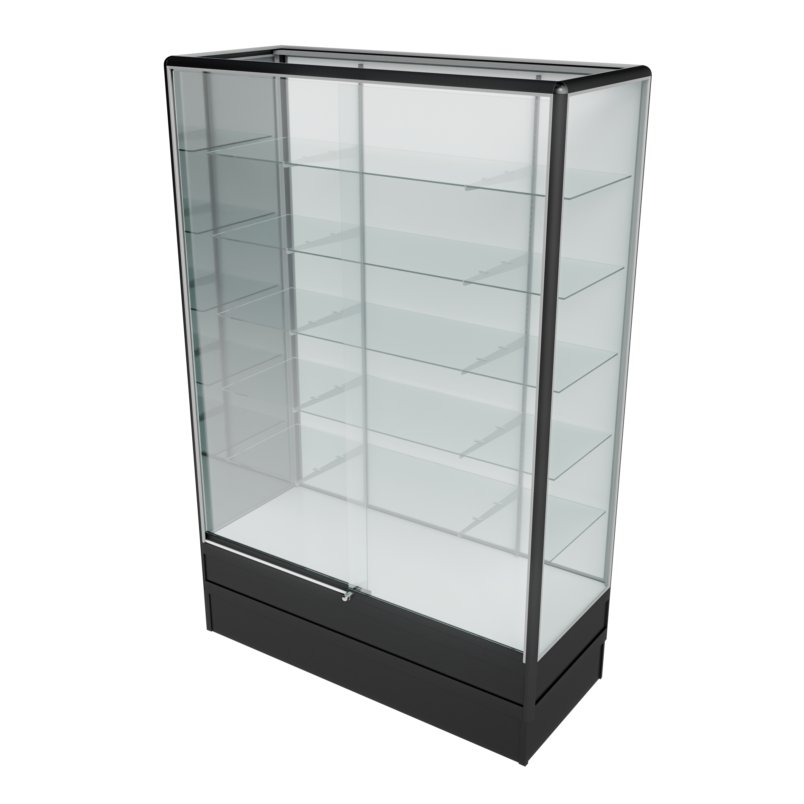Trophy Wallcase 4ft Radius Edge (Black)