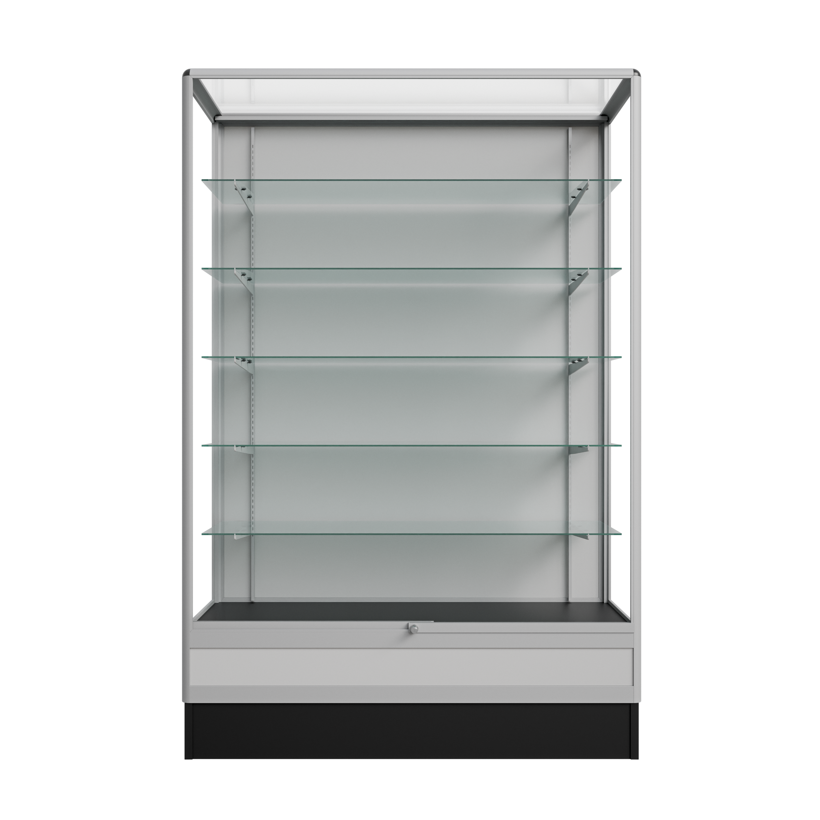 Trophy Wallcase 4ft Radius Edge (Silver)