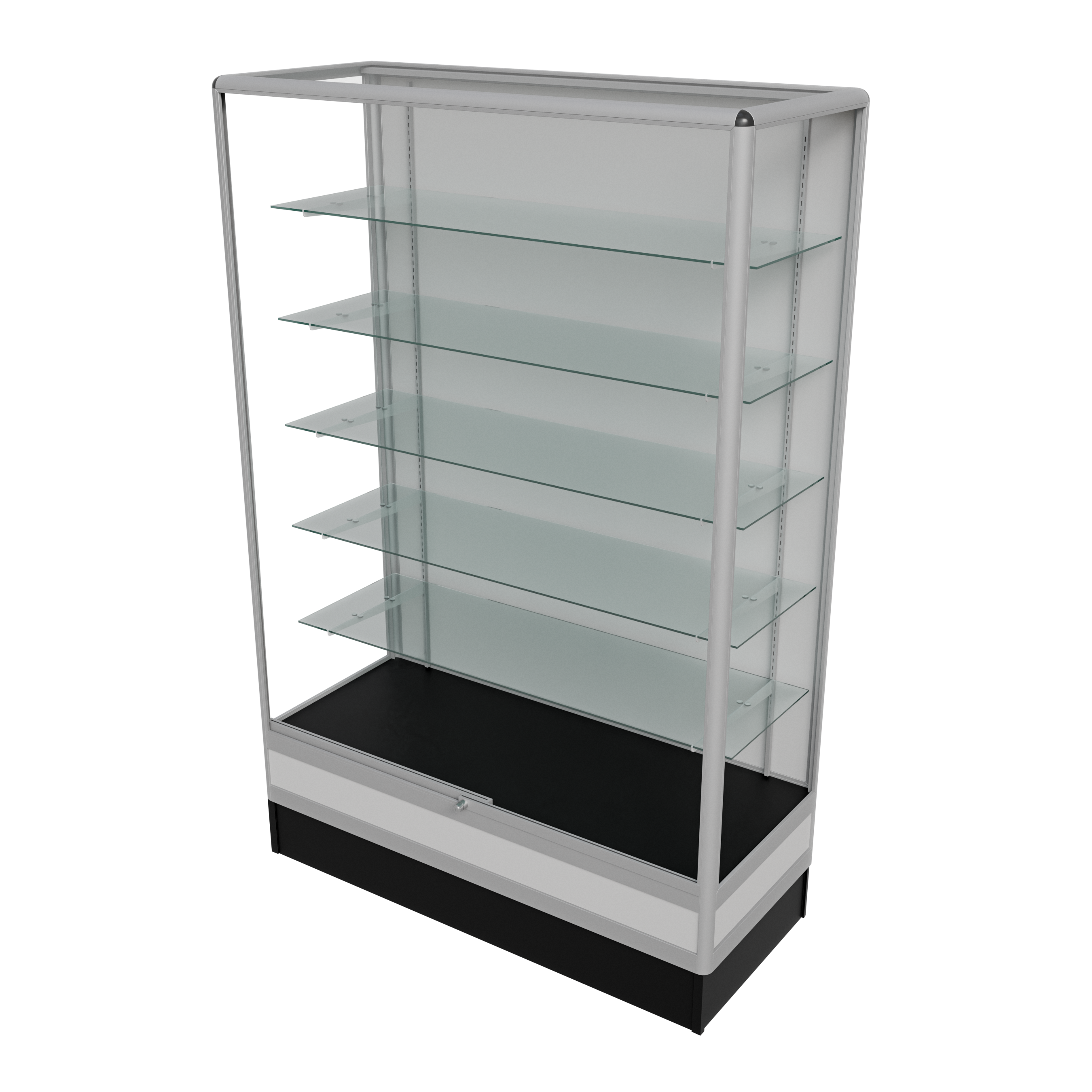 Trophy Wallcase 4ft Radius Edge (Silver)