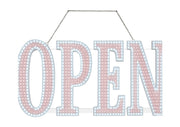 SIGN LED Open 48 x 17  White & Red