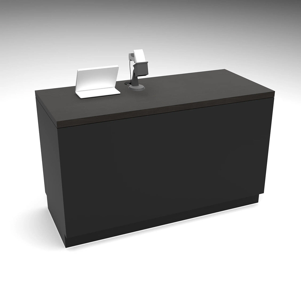 Deluxe POS Retail Checkout Counters - 55" Wide - Black
